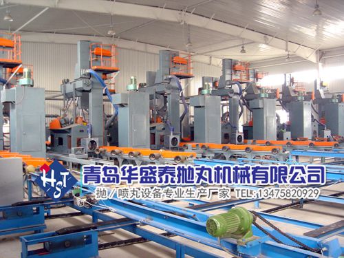 钢管内外壁抛喷丸清理设备